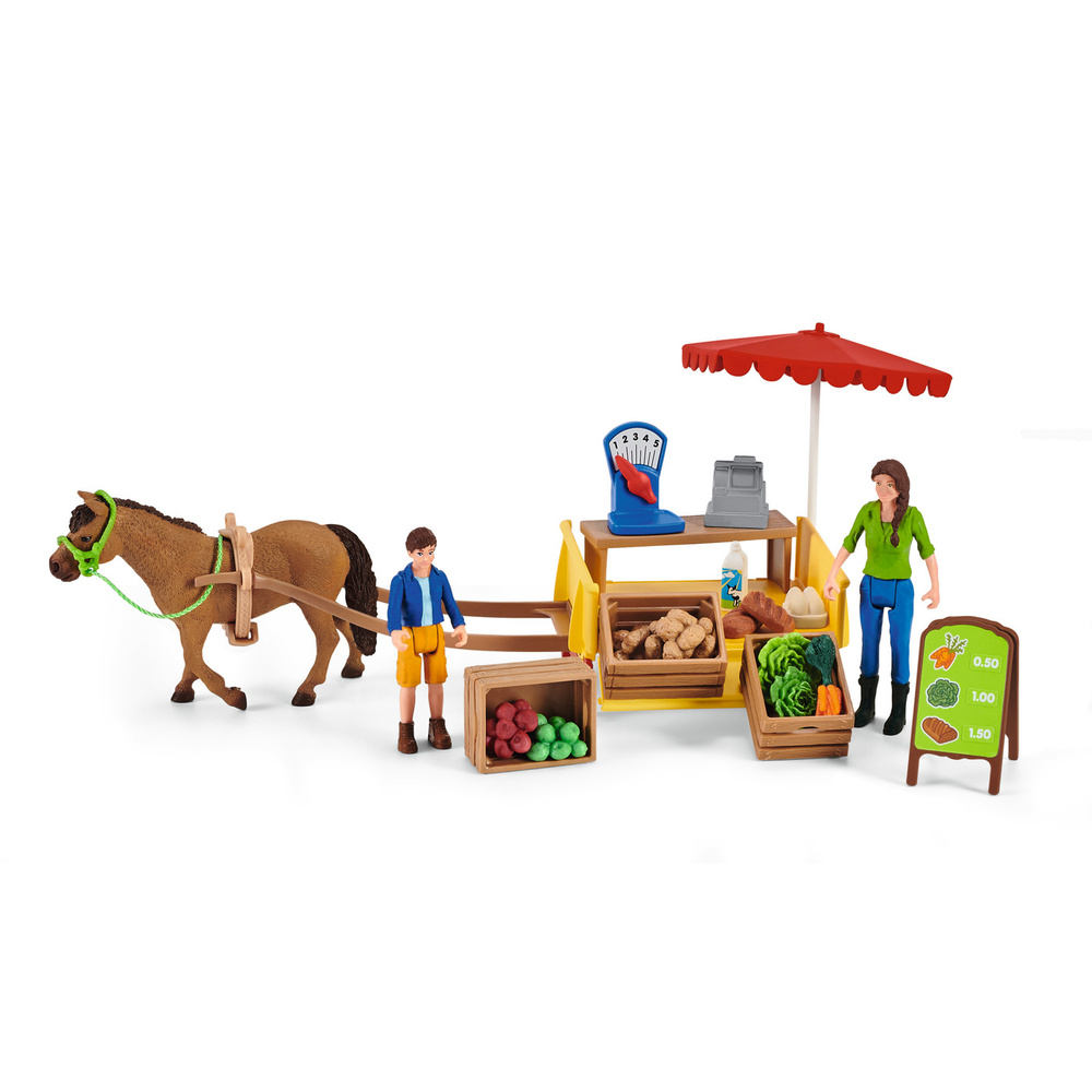 Фигурка Schleich Мобильный прилавок Солнечный день 42528 #1