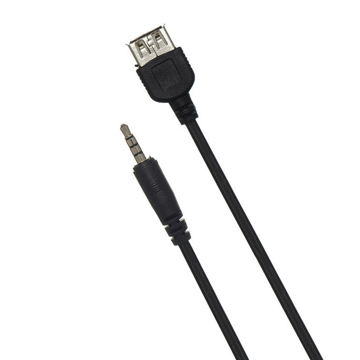 Кабель удлинитель USB A (F) - Jack 3.5mm (M-aux) 1 метр #1