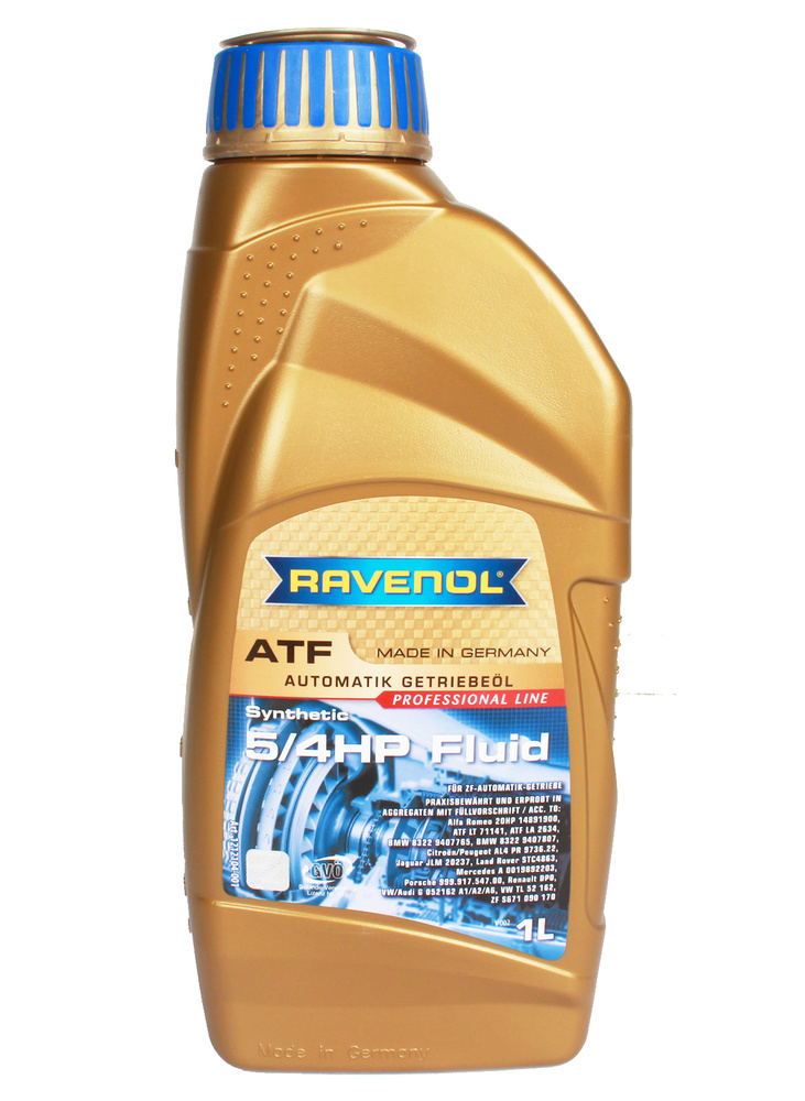 Масло трансмиссионное RAVENOL ATF 5/4 HP синтетическое 1л купить на ...