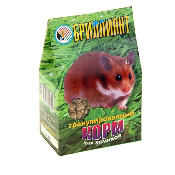 Корм гранулированный "БРИЛЛИАНТ" для хомяков, 300 г - купить с ...