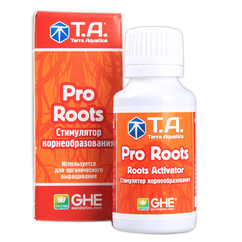 Стимулятор корнеобразования, Pro Roots, органический, 30мл, (GHE/Terra ...