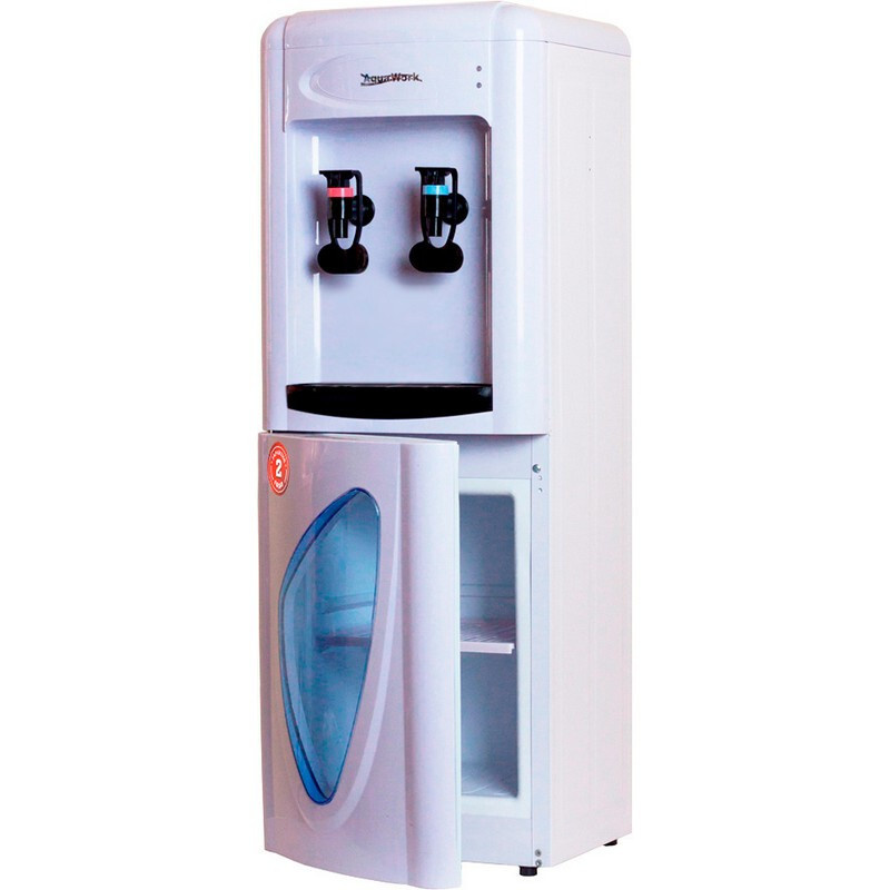 Кулер для воды Aqua Work 0.7LWR(бело-чер),без нагрева и охлажд,шкафчик 10л  #1