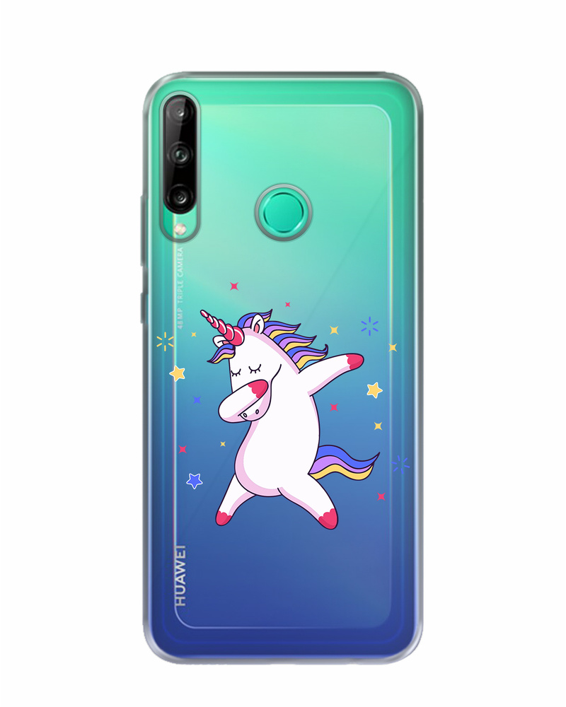 Силиконовый чехол Mcover для Huawei P40 lite/Honor 9C (Хуавей П40 лайт Хонор  9С), Розовый единорог - купить с доставкой по выгодным ценам в  интернет-магазине OZON (327960174)