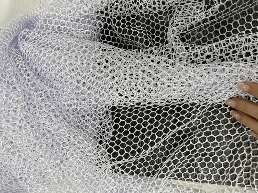 Тюль для кухни Karnizshtor Белая крупная интерьерная декоративная сетка ...