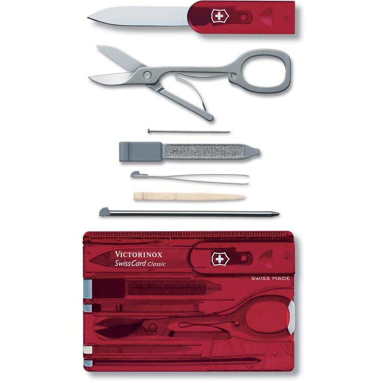 VICTORINOX Швейцарская карточка SwissCard Classic, многофункциональный набор мультитул из 10 предметов, #1