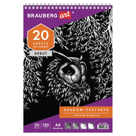 Brauberg Скетчбук A4 (21 × 29.7 см), листов: 20 #1