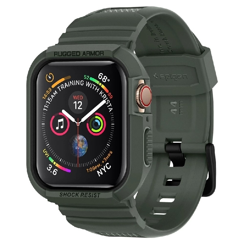 Чехол с ремешком Spigen на Apple Watch (45/44 mm) (062CS26016) Rugged Armor Pro / Спиген для Эпл Вотч #1