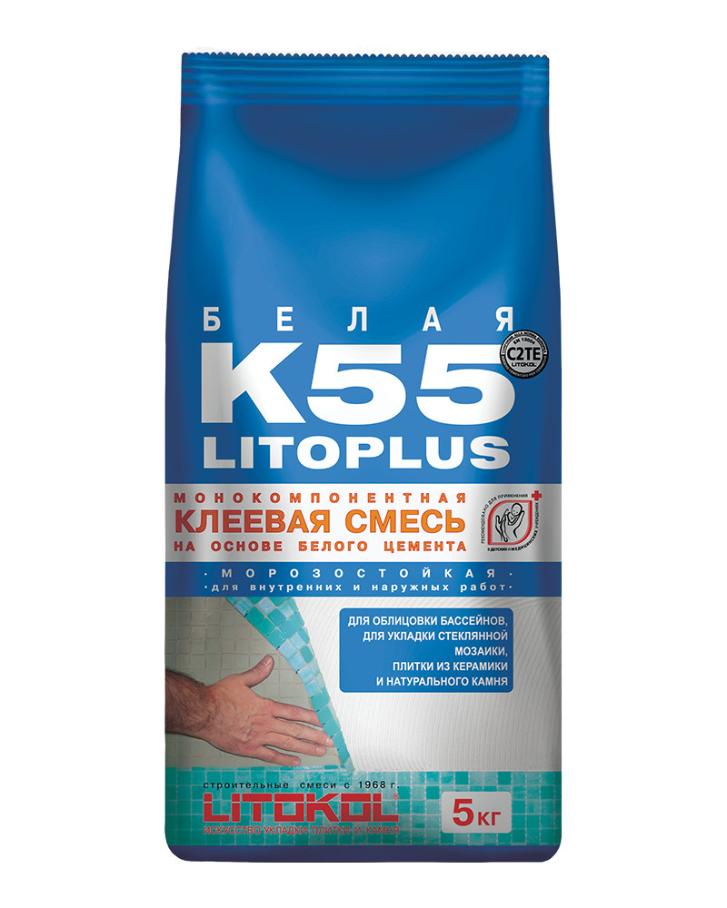 LITOKOL Клей для плитки LITOPLUS K55 5 кг #1