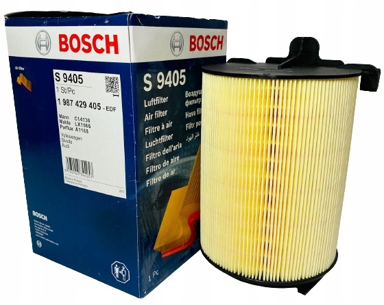 Bosch Фильтр воздушный арт. BOSCH 1987429405 /S9405/ VAG A3/Golf 5/Jetta III/Passat B6 & Seat & Skoda #1