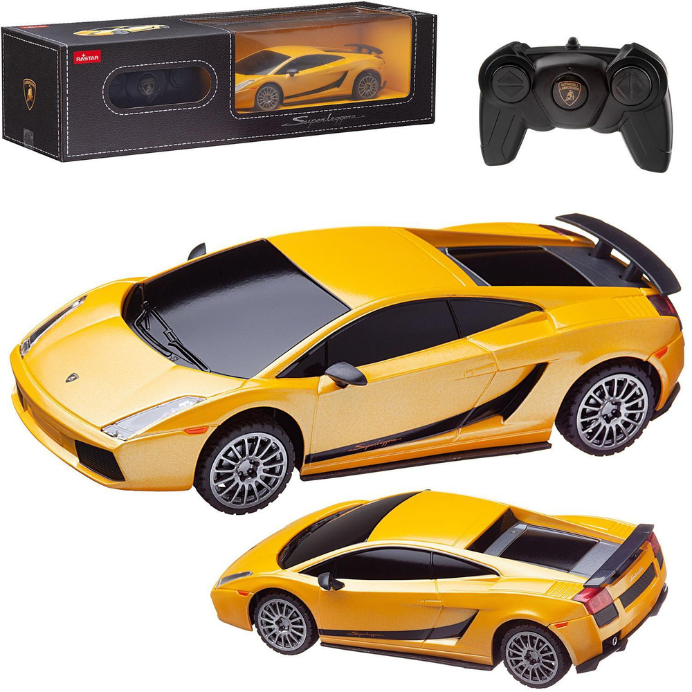 Машина на пульте управления со светом Rastar 1:24 Lamborghini игрушечная  детская , игрушки машинки на радиоуправлении детские , машинка  радиоуправляемая для мальчиков - купить с доставкой по выгодным ценам в  интернет-магазине OZON (593102492)