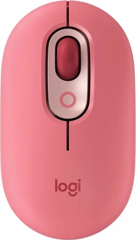 Logitech Мышь беспроводная Pop Mouse Bluetooth, розовый #1