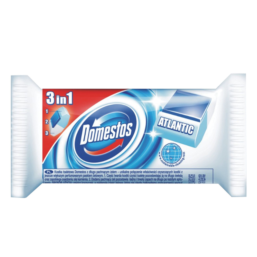 Освежитель Domestos WC (для туалета) твердый 40 г, "Атлантик", сменный блок ()  #1