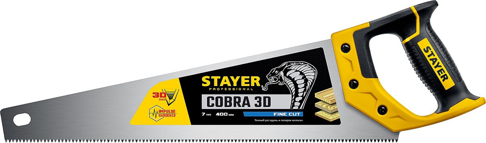 Ножовка универсальная 400 мм Stayer Cobra 3D 1512-40_z01 #1