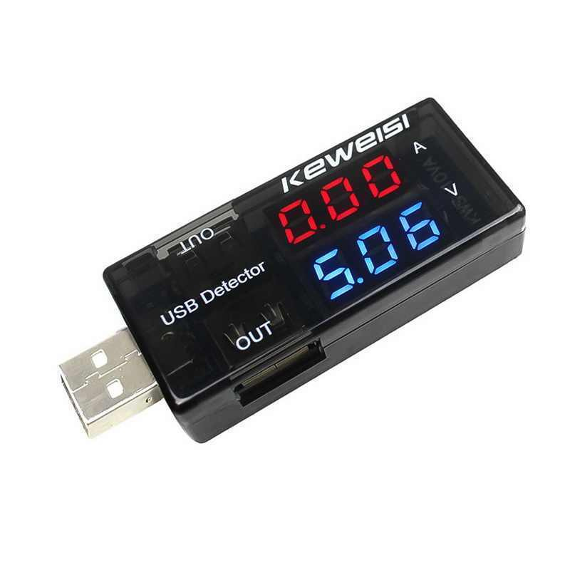 USB-Измеритель напряжения,силы тока и емкости заряда KEWEISI KWS-10VA ...
