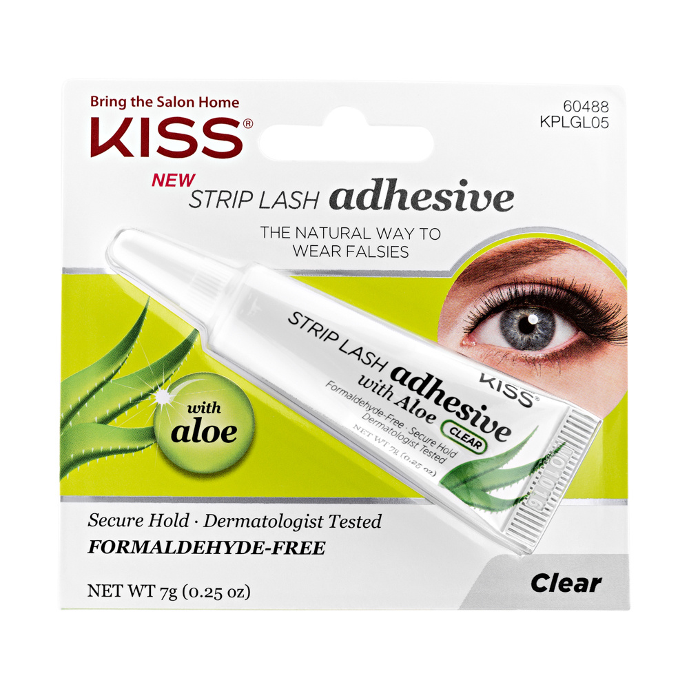 Kiss Клей с алое для накладных ресниц, Прозрачный Strip Lash Adhesive KPLGL05 #1