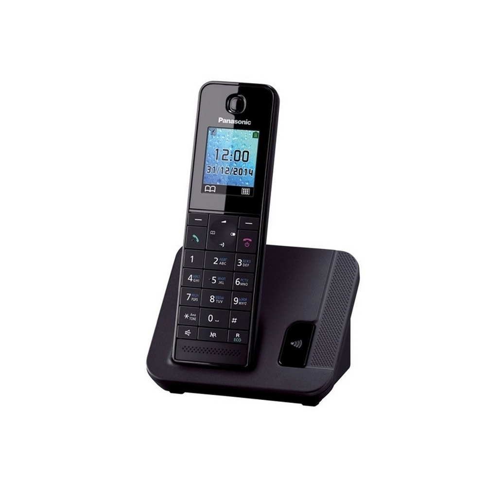 Радиотелефон DECT Panasonic KX-TGH210RUB, черный - купить с доставкой по  выгодным ценам в интернет-магазине OZON (989157197)