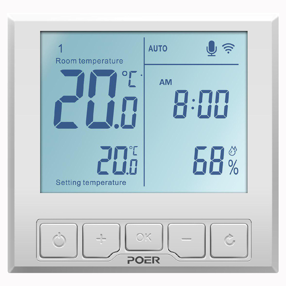 Терморегулятор/термостат POER Для теплого пола - купить по выгодной цене в  интернет-магазине OZON (438768613)