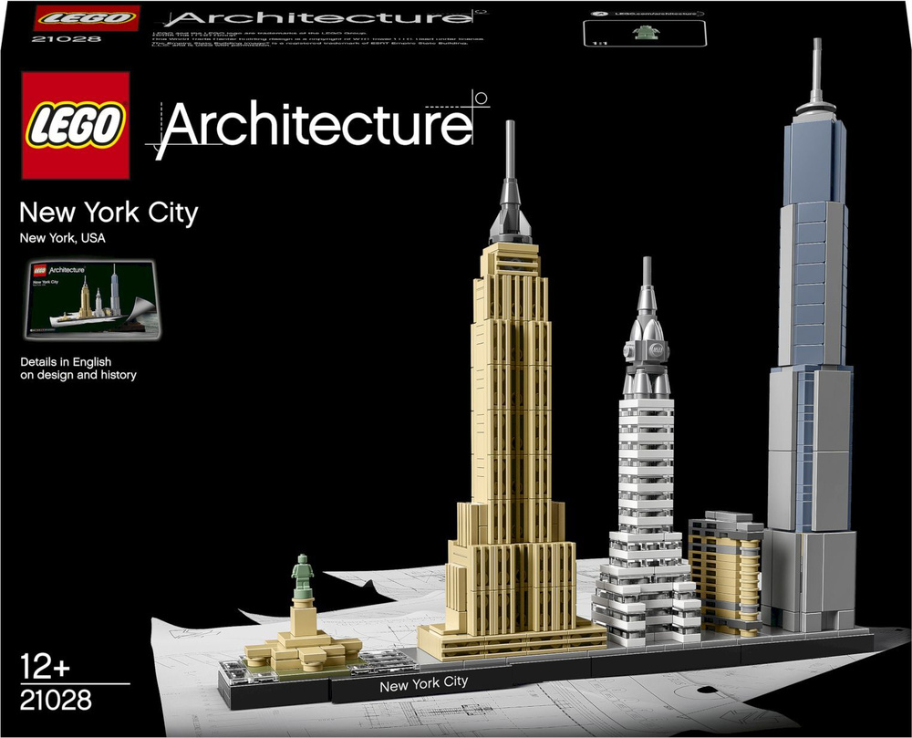Конструктор LEGO Architecture Нью-Йорк, 598 деталей, 12+, 21028 #1