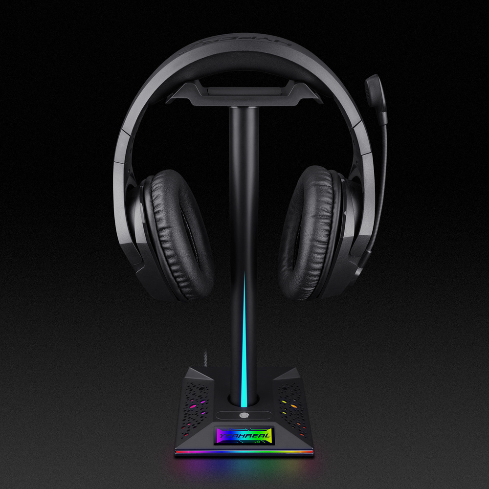 Подставка для наушников rgb светящаяся игровая гарнитура с ...