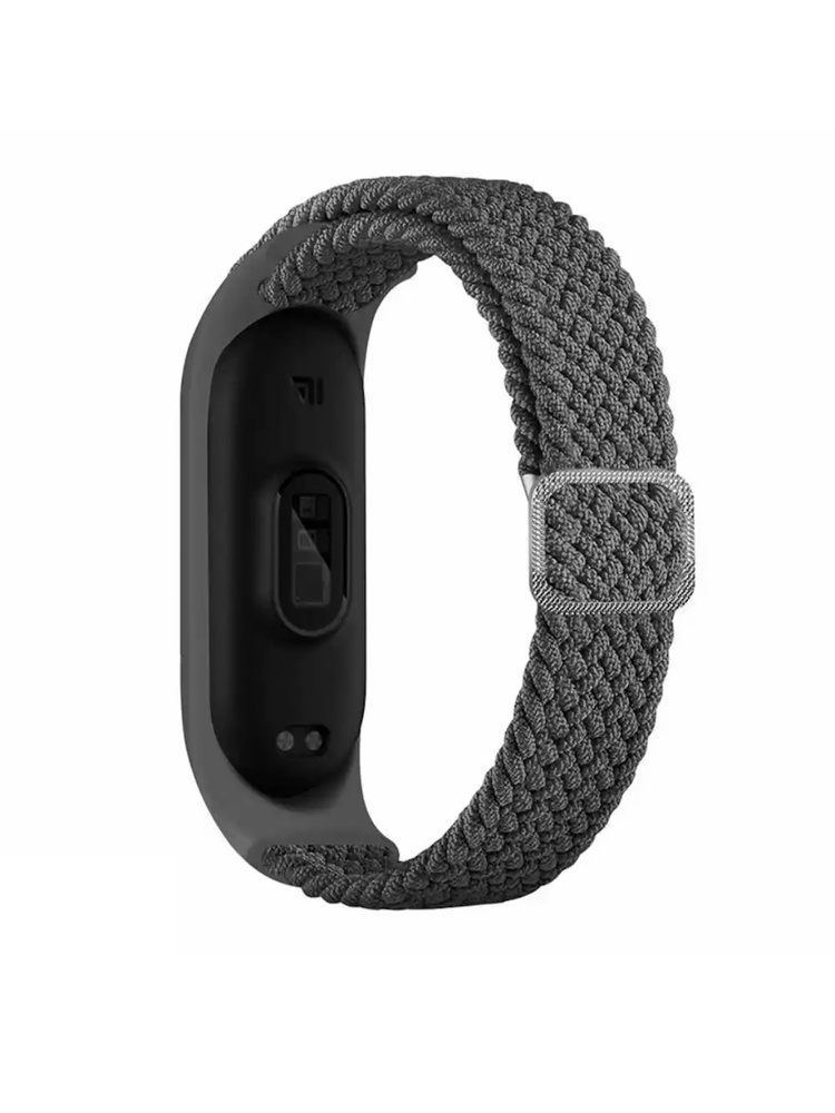 Ремешок для Xiaomi Mi Band 4/5/6 Вязаный/Плетёный (Сяоми Ми Бэнд 4/ 5 ...