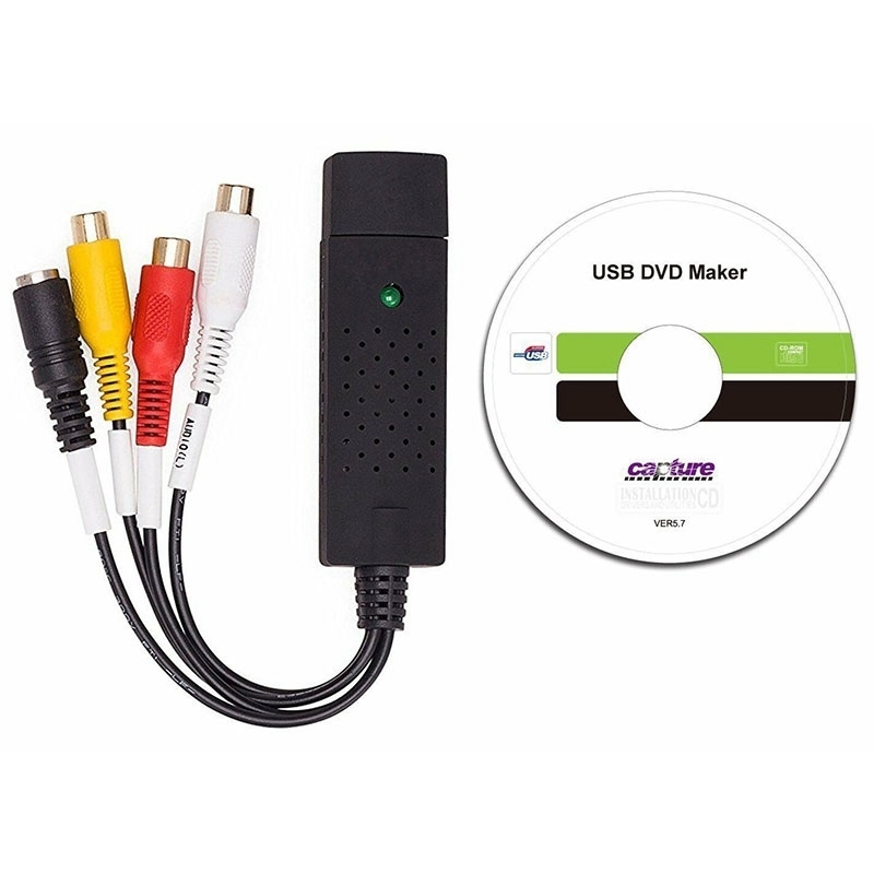 Адаптер карты видеозахвата USB 2.0 Чипсет UTVF 007 TV DVD VHS Audio ...