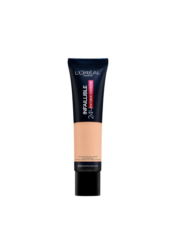 L'Oreal Paris Тональный крем Infaillible 24ч, 200, Лореаль - купить с ...