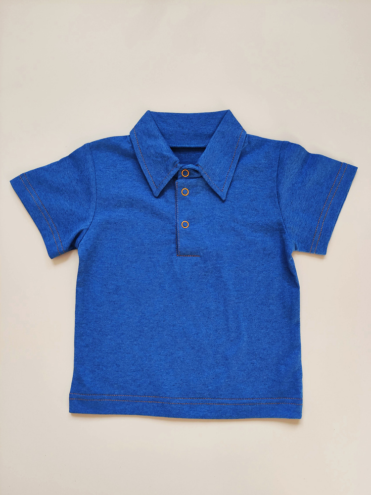 Поло Фабрика Алиса, размер 116, цвет синий, 100% хлопок - купить по ...