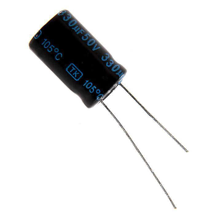 Конденсатор электролитический 330x50 (10x16) TK Jamicon 105C - купить с ...