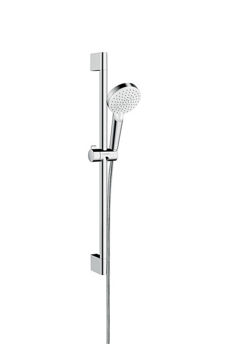 Душевой набор Hansgrohe Crometta Vario (ручной душ, шланг, штанга 65 см) хром/бел. 26532400  #1