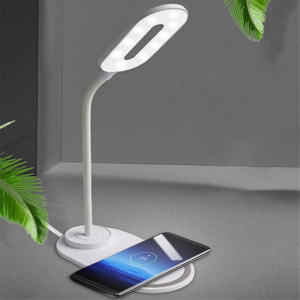 Настольная офисная лампа Grand Price WTC-K32 10W Wireless Charging LED Desk  Lamp - купить по низкой цене в интернет-магазине OZON (547529228)