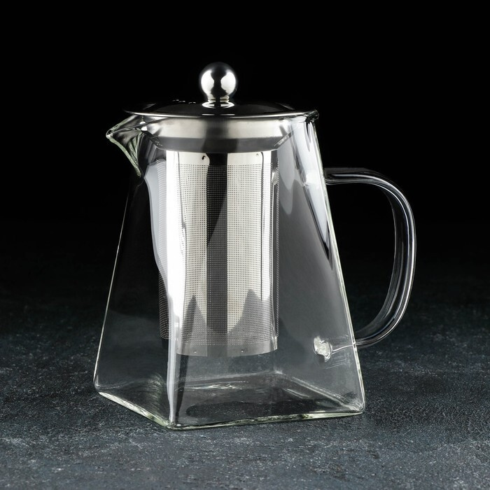 Чайник заварочный с металлическим ситом Magistro "Дарси", 750 мл  #1