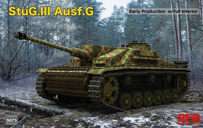 Сборная модель Rye Field Model RM-5073 StuG. III Ausf. G Early Production with full interior Масштаб #1