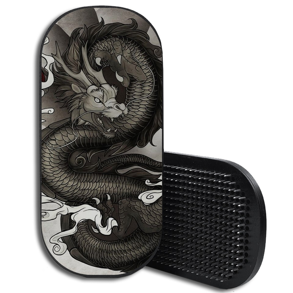 Доска с гвоздями Садху для Йоги с УФ печатью / Овал / фэнтези море ...