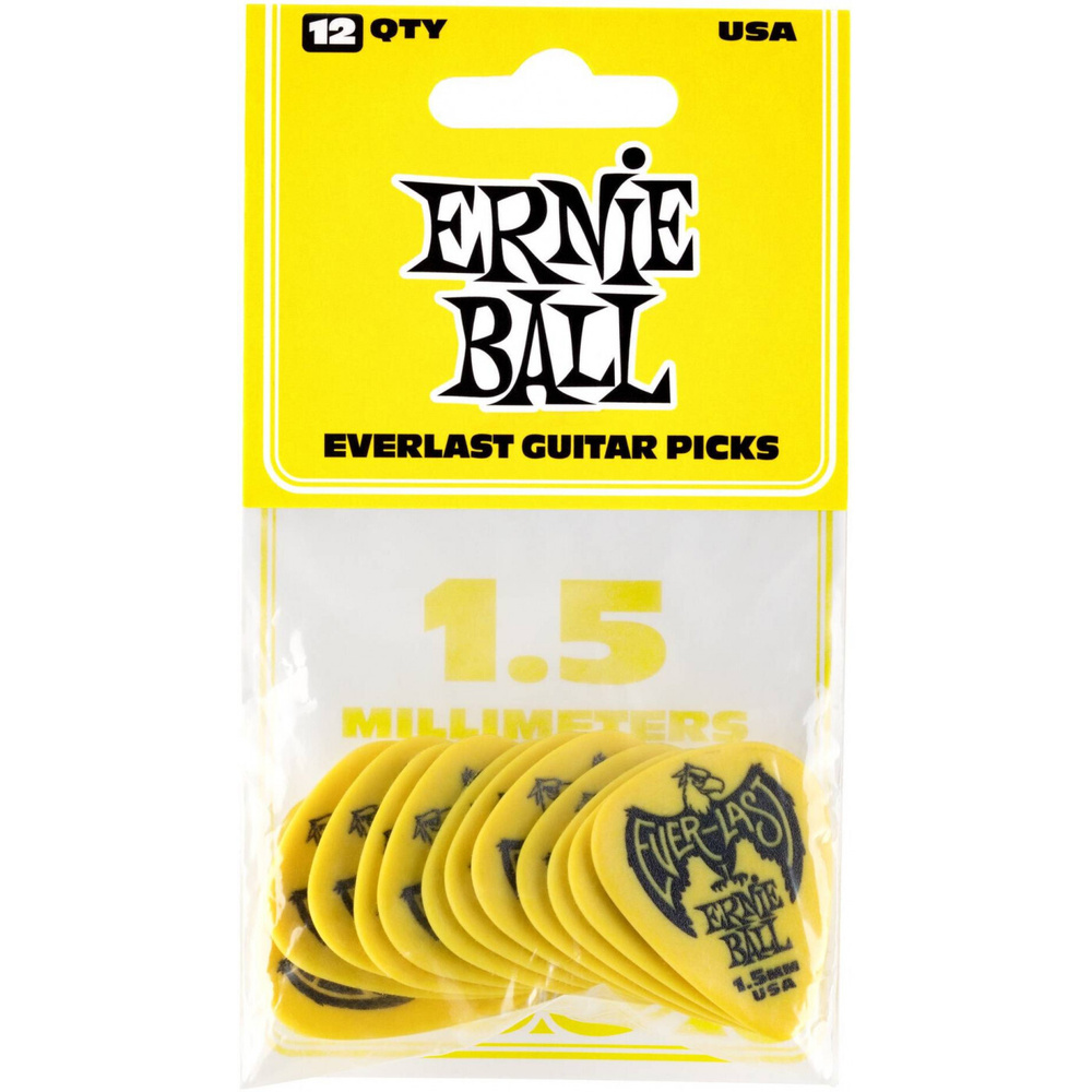 Медиаторы Ernie ball 9195 Everlast 1.5 мм., 12 шт./уп #1