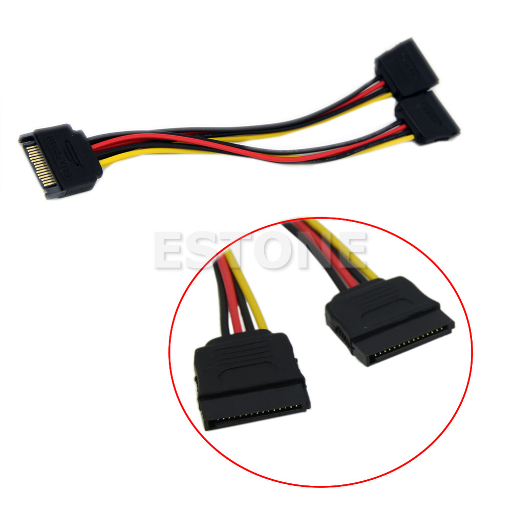 Кабель питания SSD Шнур жесткого диска жесткого диска SATA 15 ...