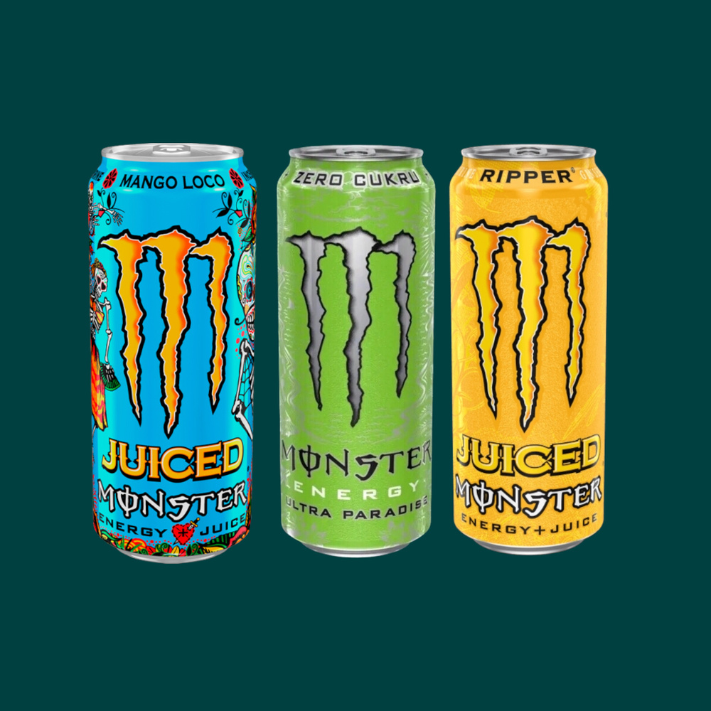 Энергетический напиток Monster Energy - набор 3 вкуса (Ultra Paradise ...