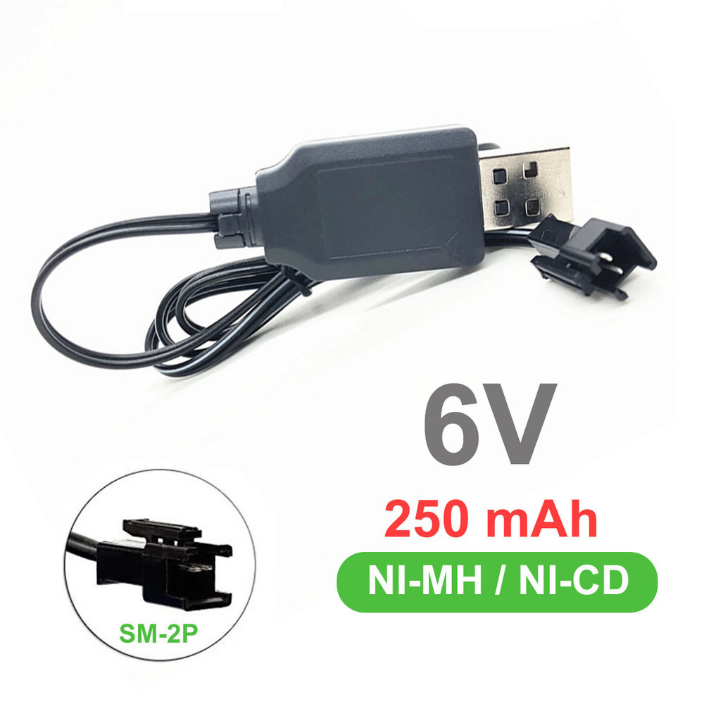 USB зарядное устройство для Ni-Cd и N-Mh аккумуляторов 6V 250mah с разъемом  YP (sm) - купить с доставкой по выгодным ценам в интернет-магазине OZON  (627471415)