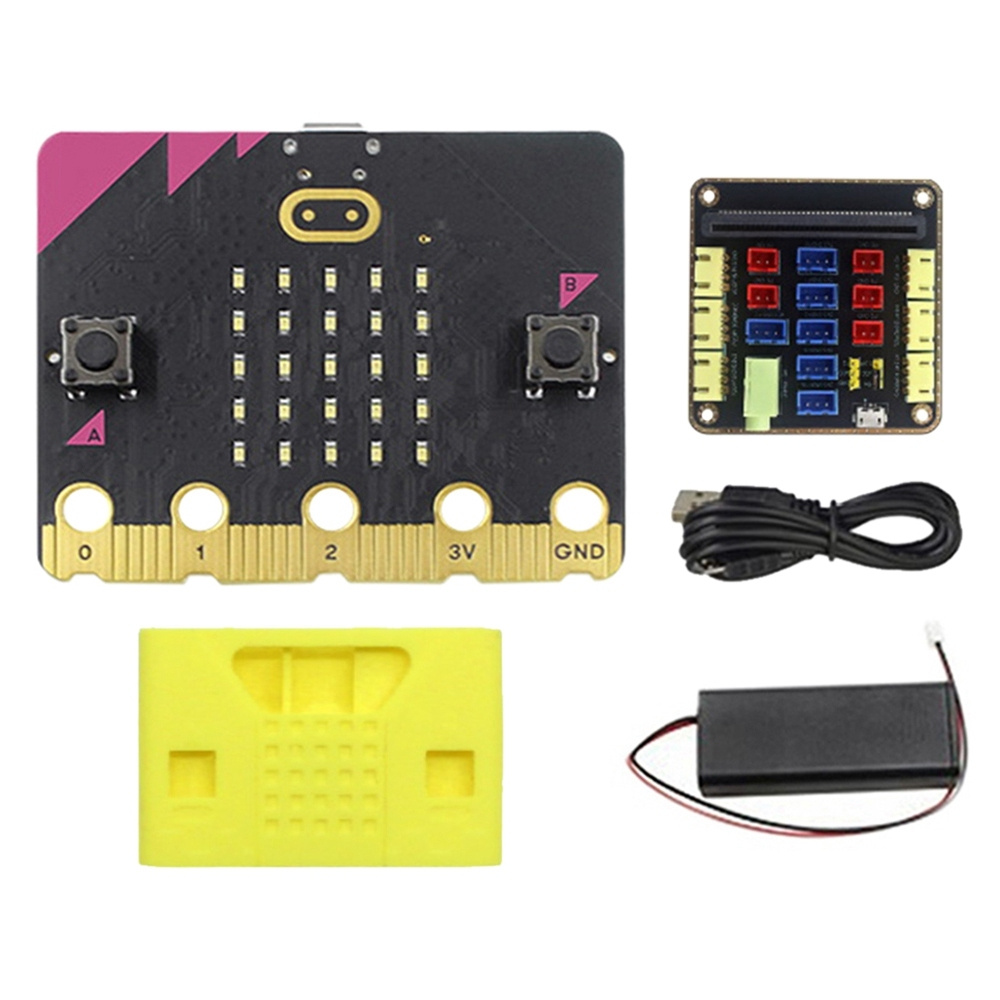 Плата разработки комплекта BBC Micro Bit V2.2 + плата адаптера Micro ...