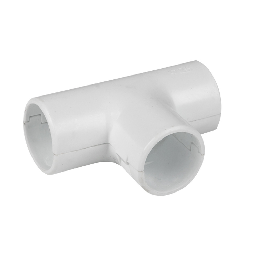 Тройник соединительный для трубы 20 мм, белый, EKF-Plast - 5 штук ...