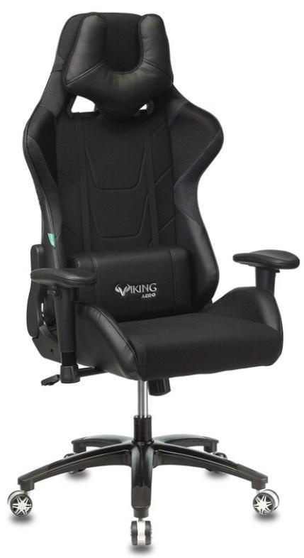 Кресло игровое Бюрократ VIKING 4 AERO BLACK EDITION черный искусст.кожа/ткань  #1