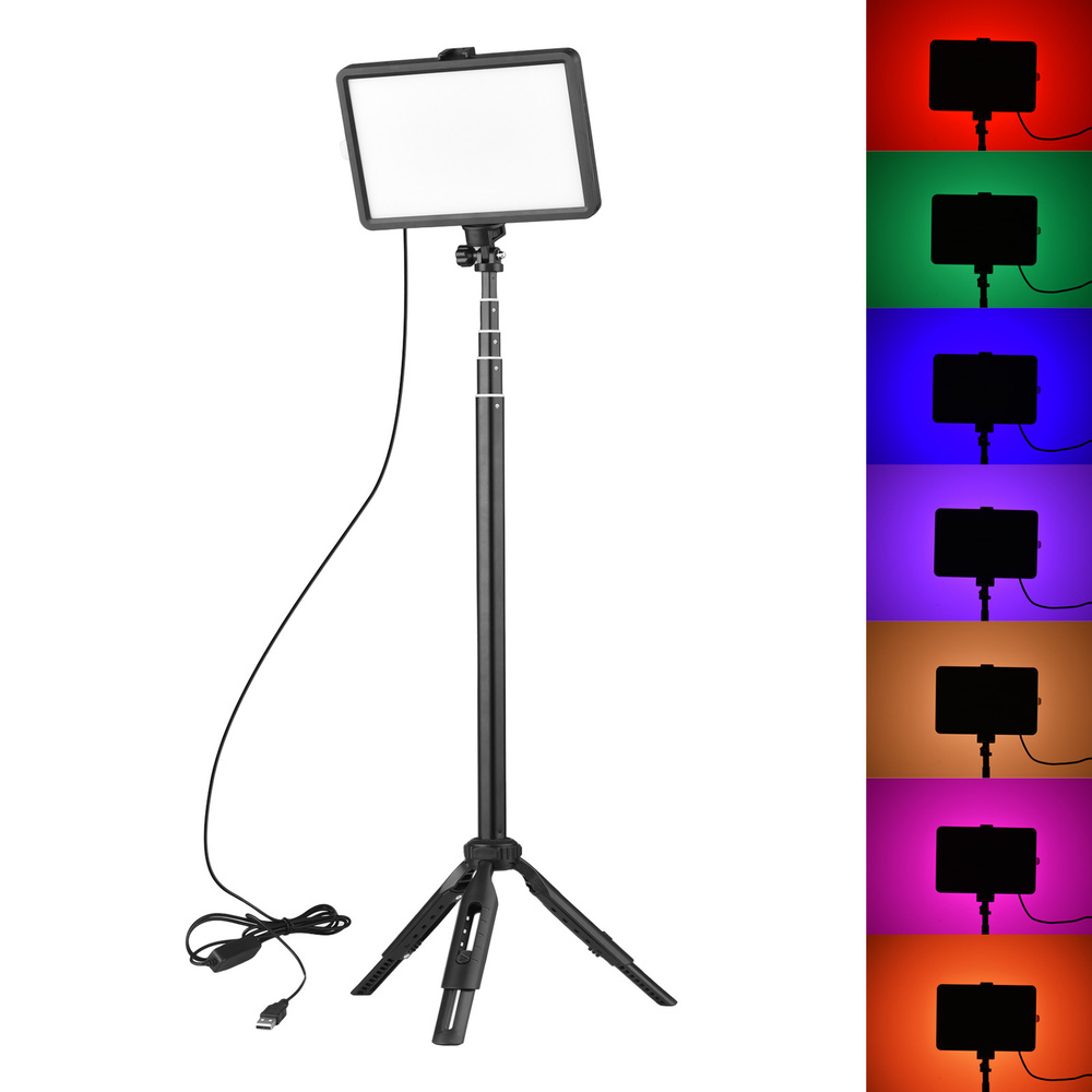 Andoer Portable RGB Video Light Kit с 1 x светодиодной видеосветкой 7 цветов подсветки,Top Geek  #1