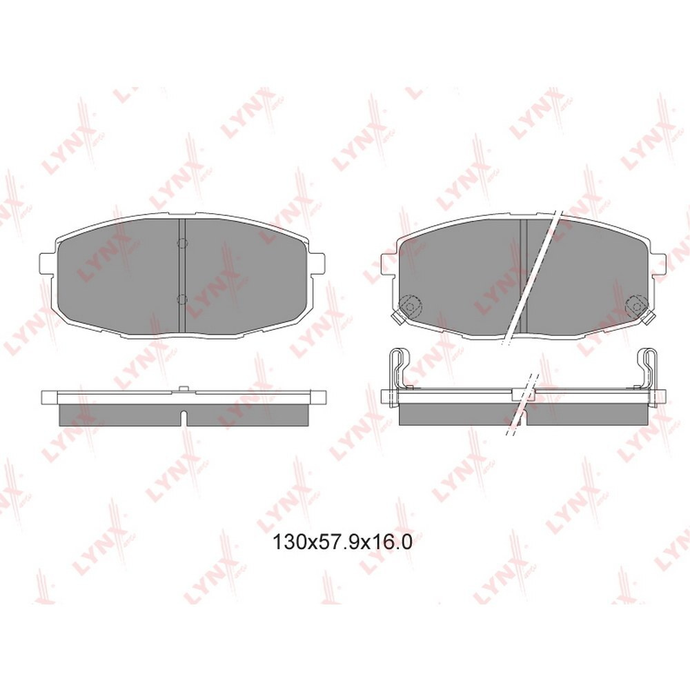 Колодки передние LYNXauto BD-4404