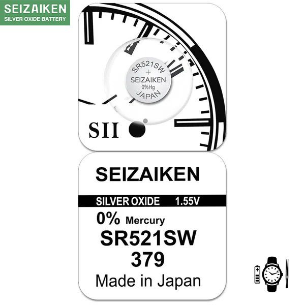 seizaiken Батарейка LR63 (LR521, AG0, G0), Оксид-серебряный тип, 1,55 В ...