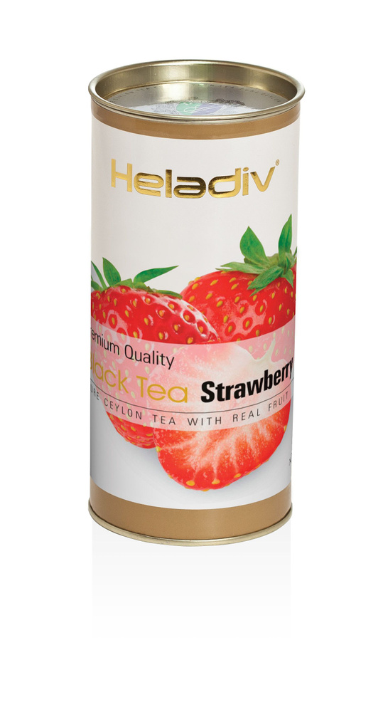 Чай черный листовой Heladiv Strawberry Туба 100гр #1