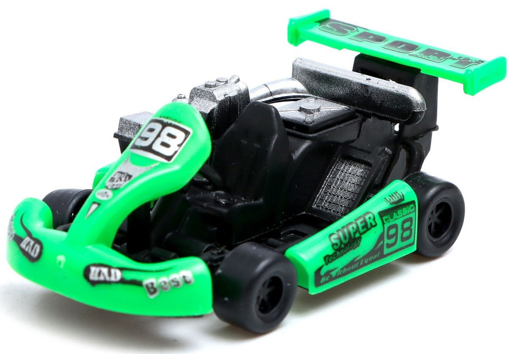 Инерционная машинка-картинг "Гонщик", игрушечный гоночный автомобиль ...