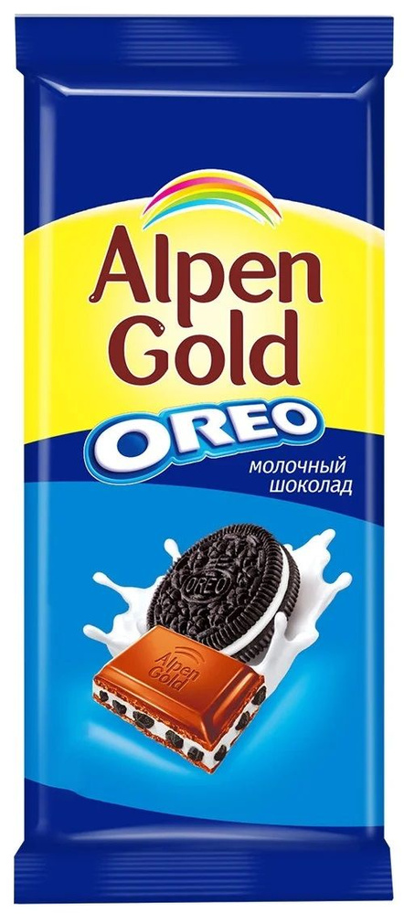 Шоколад Alpen Gold Oreo молочный ваниль и печенье 90 г - купить с ...