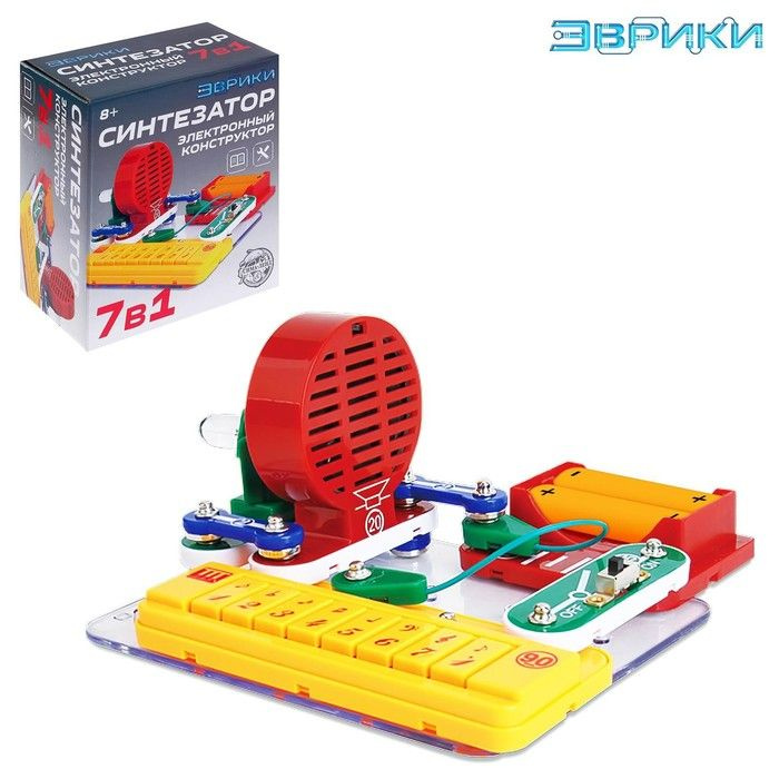 Электронный конструктор Синтезатор, 7 в 1, 11 элементов - купить с ...