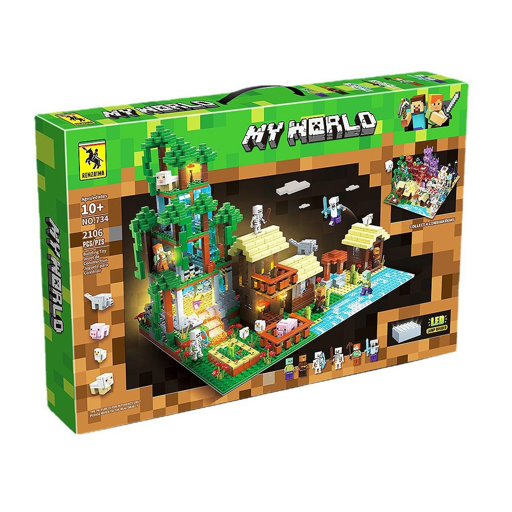 Minecraft lego toy hot sale world