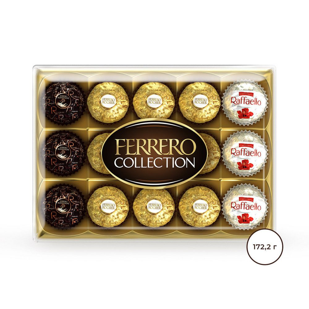 Конфеты шоколадные в коробке Ferrero Collection, ассорти, 172,2 г #1