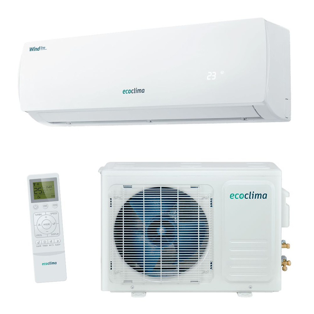 Настенный инверторный кондиционер (сплит система) ECW/I-09QCW/EC/I-09QC ...